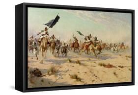 The Flight of the Khalifa at the Battle of Omduran, 1898-Robert George Talbot Kelly-Framed Stretched Canvas