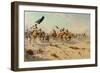 The Flight of the Khalifa at the Battle of Omduran, 1898-Robert George Talbot Kelly-Framed Giclee Print