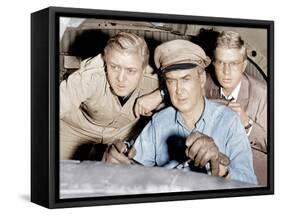 THE FLIGHT OF THE PHOENIX, from left: Richard Attenborough, James Stewart, Hardy Kruger, 1965.-null-Framed Stretched Canvas