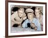 THE FLIGHT OF THE PHOENIX, from left: Richard Attenborough, James Stewart, Hardy Kruger, 1965.-null-Framed Photo