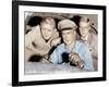 THE FLIGHT OF THE PHOENIX, from left: Richard Attenborough, James Stewart, Hardy Kruger, 1965.-null-Framed Photo