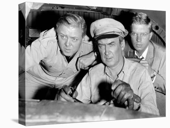 The Flight of the Phoenix, L-R: Richard Attenborough, James Stewart, Hardy Kruger, 1965-null-Stretched Canvas
