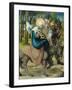 The Flight to Egypt, from the Altar: "The Virgin's Seven Agonies", 1495-96-Albrecht Dürer-Framed Giclee Print