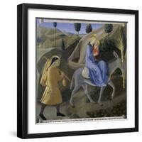 The Flight to Egypt, Story of the Life of Christ-Fra Angelico-Framed Giclee Print