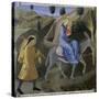 The Flight to Egypt, Story of the Life of Christ-Fra Angelico-Stretched Canvas