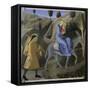 The Flight to Egypt, Story of the Life of Christ-Fra Angelico-Framed Stretched Canvas