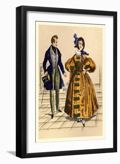 The Flirt-null-Framed Art Print