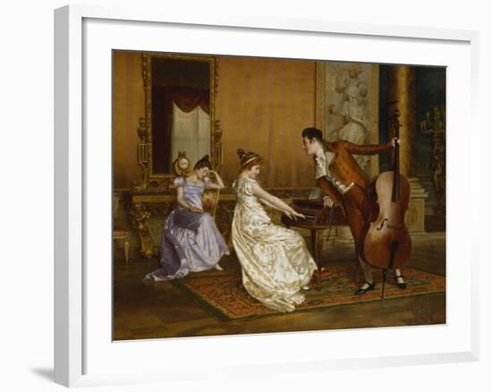 The Flirt-Vittorio Reggianini-Framed Giclee Print