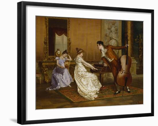 The Flirt-Vittorio Reggianini-Framed Giclee Print