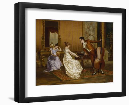 The Flirt-Vittorio Reggianini-Framed Premium Giclee Print