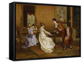 The Flirt-Vittorio Reggianini-Framed Stretched Canvas