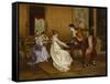 The Flirt-Vittorio Reggianini-Framed Stretched Canvas