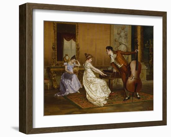 The Flirt-Vittorio Reggianini-Framed Giclee Print