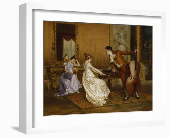 The Flirt-Vittorio Reggianini-Framed Giclee Print