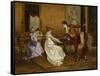 The Flirt-Vittorio Reggianini-Framed Stretched Canvas