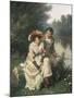 The Flirtatious Fisherman-Edwin Roberts-Mounted Giclee Print