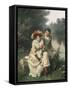 The Flirtatious Fisherman-Edwin Roberts-Framed Stretched Canvas