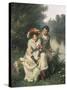 The Flirtatious Fisherman-Edwin Roberts-Stretched Canvas