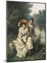 The Flirtatious Fisherman-Edwin Roberts-Mounted Giclee Print
