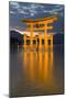 The Floating Miyajima Torii Gate of Itsukushima Shrine at Dusk-Stuart Black-Mounted Photographic Print