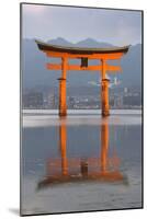 The Floating Miyajima Torii Gate of Itsukushima Shrine at Dusk-Stuart Black-Mounted Photographic Print