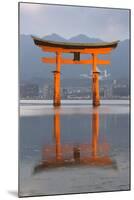 The Floating Miyajima Torii Gate of Itsukushima Shrine at Dusk-Stuart Black-Mounted Photographic Print