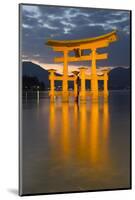 The Floating Miyajima Torii Gate of Itsukushima Shrine at Dusk-Stuart Black-Mounted Photographic Print