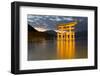 The Floating Miyajima Torii Gate of Itsukushima Shrine at Dusk-Stuart Black-Framed Photographic Print