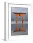 The Floating Miyajima Torii Gate of Itsukushima Shrine at Dusk-Stuart Black-Framed Photographic Print