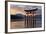 The Floating Miyajima Torii Gate of Itsukushima Shrine at Sunset-Stuart Black-Framed Photographic Print