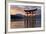 The Floating Miyajima Torii Gate of Itsukushima Shrine at Sunset-Stuart Black-Framed Photographic Print