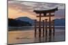 The Floating Miyajima Torii Gate of Itsukushima Shrine at Sunset-Stuart Black-Mounted Premium Photographic Print