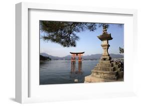 The Floating Miyajima Torii Gate of Itsukushima Shrine, Miyajima Island, Western Honshu, Japan-Stuart Black-Framed Photographic Print