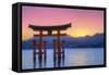 The Floating Otorii Gate at Miyajima, Japan.-SeanPavonePhoto-Framed Stretched Canvas