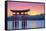 The Floating Otorii Gate at Miyajima, Japan.-SeanPavonePhoto-Framed Stretched Canvas