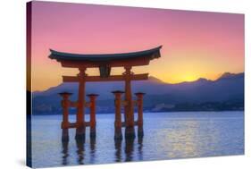 The Floating Otorii Gate at Miyajima, Japan.-SeanPavonePhoto-Stretched Canvas