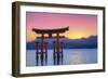 The Floating Otorii Gate at Miyajima, Japan.-SeanPavonePhoto-Framed Photographic Print