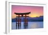 The Floating Otorii Gate at Miyajima, Japan.-SeanPavonePhoto-Framed Photographic Print