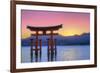 The Floating Otorii Gate at Miyajima, Japan.-SeanPavonePhoto-Framed Photographic Print