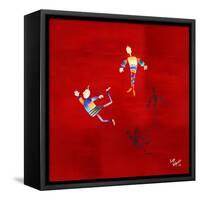 The Floating Red-Susse Volander-Framed Stretched Canvas