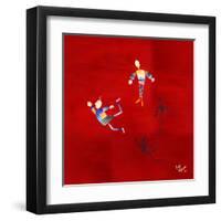 The Floating Red-Susse Volander-Framed Art Print