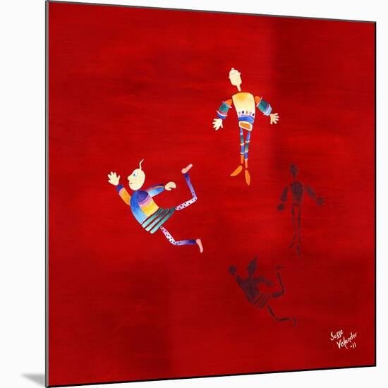 The Floating Red-Susse Volander-Mounted Art Print