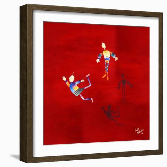 The Floating Red-Susse Volander-Framed Art Print