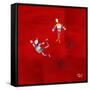 The Floating Red-Susse Volander-Framed Stretched Canvas