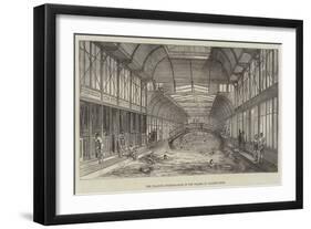 The Floating Swimming-Bath in the Thames at Charing-Cross-null-Framed Giclee Print