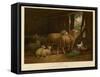 The Flock-null-Framed Stretched Canvas