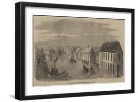 The Flood at Doncaster, Inundation of Marsh-Gate-null-Framed Giclee Print