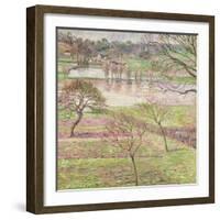 The Flood at Eragny, 1893-Camille Pissarro-Framed Giclee Print