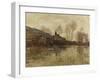 The Flood at Giverny, C.1886-Claude Monet-Framed Giclee Print