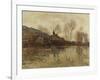 The Flood at Giverny, C.1886-Claude Monet-Framed Giclee Print